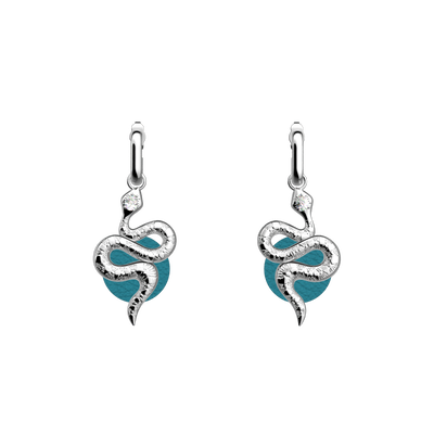 Serpent earrings, Georgettes Blue / Bluish Scales reversible inserts serpent-earrings-georgettes-blue-bluish-scales-reversible-inserts-pack_boucles_d_oreilles_essentielles_et_precieuses