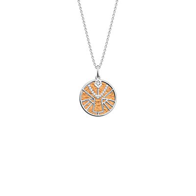 Virgo necklace, Bronze / Terracotta reversible insert  virgo-necklace-bronze-terracotta-reversible-insert-pack_collier_zodiaque