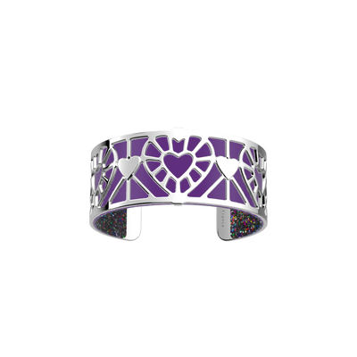 Manchette Cœur, cuir réversible Violet / Paillettes Vibrantes manchette-c-ur-cuir-reversible-violet-paillettes-vibrantes-pack_manchettes_essentielles