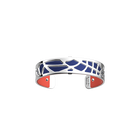 Fougères Bracelet, Silver finish, Coral / Metallic Navy Blue image number 1