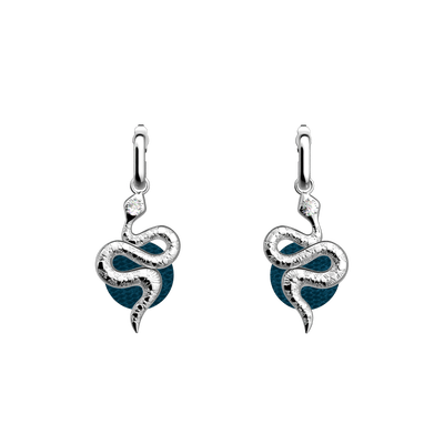 Serpent earrings, Georgettes Blue / Bluish Scales reversible inserts serpent-earrings-georgettes-blue-bluish-scales-reversible-inserts-pack_boucles_d_oreilles_essentielles_et_precieuses