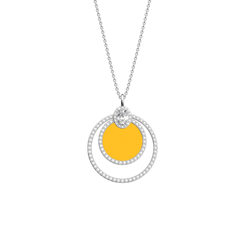 Collier Nuit, cuir réversible / - Les Georgettes - Modalova