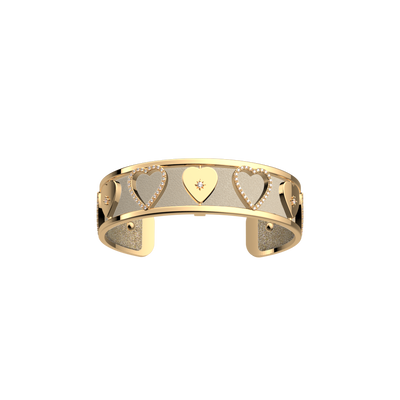 Cœur Céleste bracelet, Gold Glitter / Cream reversible insert c-ur-celeste-bracelet-gold-glitter-cream-reversible-insert-pack_manchettes_essentielles