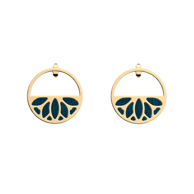 Lotus earrings, Bluish Scales / Georgettes Blue reversible inserts lotus-earrings-bluish-scales-georgettes-blue-reversible-inserts-pack_boucles_d_oreilles_essentielles_et_precieuses
