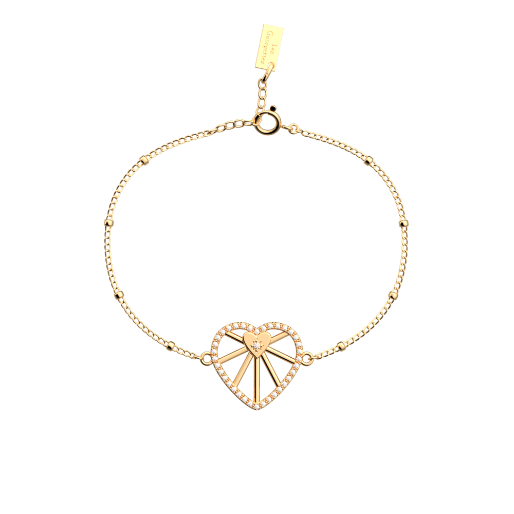 Bracelet chaîne Caur Céleste - Les Georgettes - Modalova