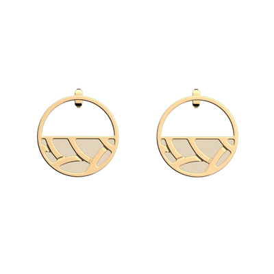 Boucles d'oreilles Tresse, cuirs réversibles Paillettes Dorées / Crème boucles-d-oreilles-tresse-cuirs-reversibles-paillettes-dorees-creme-pack_bo_pendantes