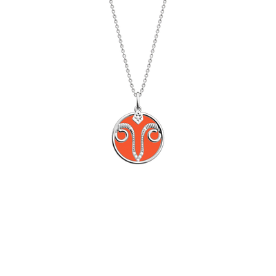 Taurus necklace, Bronze / Terracotta reversible insert  taurus-necklace-bronze-terracotta-reversible-insert-pack_collier_zodiaque