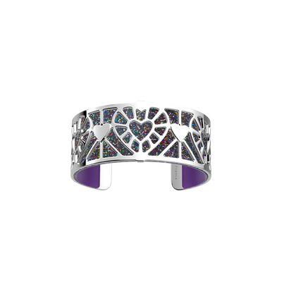 Manchette Cœur, cuir réversible Violet / Paillettes Vibrantes manchette-c-ur-cuir-reversible-violet-paillettes-vibrantes-pack_manchettes_essentielles