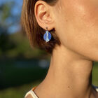 Sonore Earrings, Silver finish, Sparkles / Pop Blue image