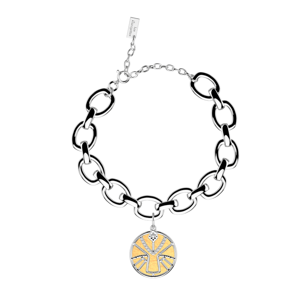 Bracelet Lion, cuir réversible / - Les Georgettes - Modalova