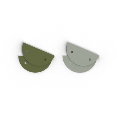 Leather insert - Earrings, Olive / Fresh Water leather-insert-earrings-olive-fresh-water-creoles