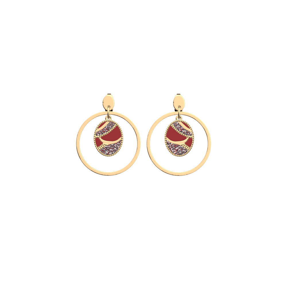 Boucles d'oreilles Tigre Perle - Les Georgettes - Modalova