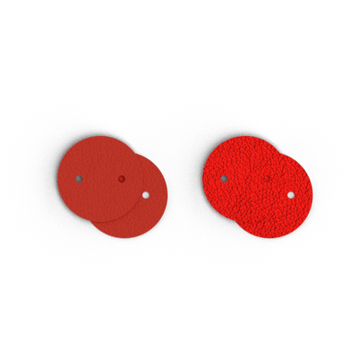 Leather insert - Earrings, Passion Red / Glamour leather-insert-earrings-passion-red-glamour