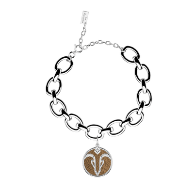 Capricorn bracelet, Bronze / Terracotta reversible insert capricorn-bracelet-bronze-terracotta-reversible-insert-pack_bracelets_zodiaque
