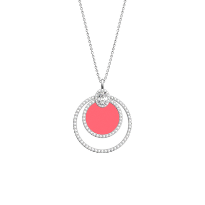 Nuit necklace, Exotic Fuchsia / Pink Amaryllis reversible insert  nuit-necklace-exotic-fuchsia-pink-amaryllis-reversible-insert-pack_colliers