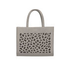 Bag Le Sac à main, Metallic Grey, Girafe pattern image