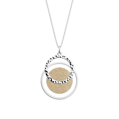 Collier Pure Martelée, cuir réversible Crème / Paillettes Dorées collier-pure-martelee-cuir-reversible-creme-paillettes-dorees-pack_colliers