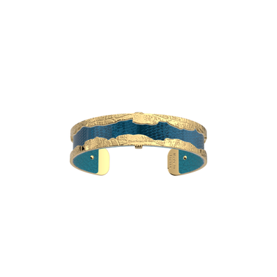 Caïman bracelet, Bluish Scales / Georgettes Blue reversible insert caiman-bracelet-bluish-scales-georgettes-blue-reversible-insert-pack_manchettes_essentielles