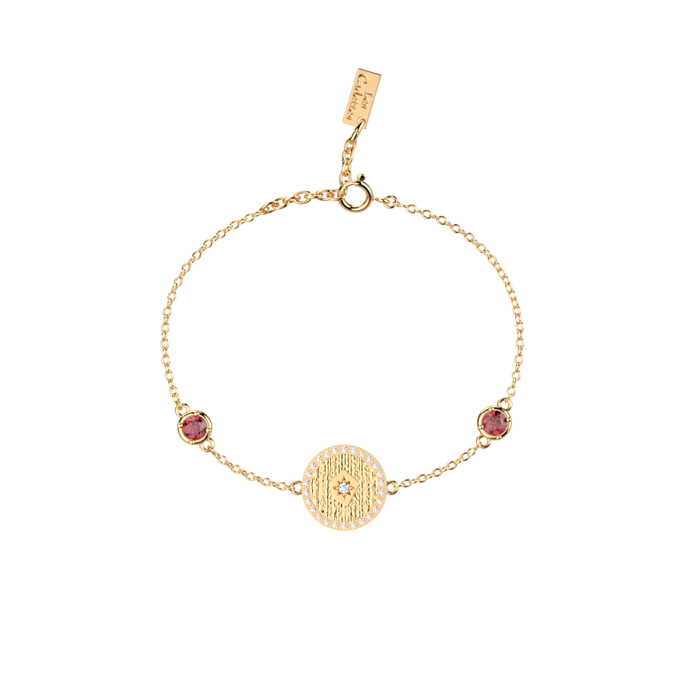 Bracelet chaîne Birthstones, Janvier - Les Georgettes - Modalova