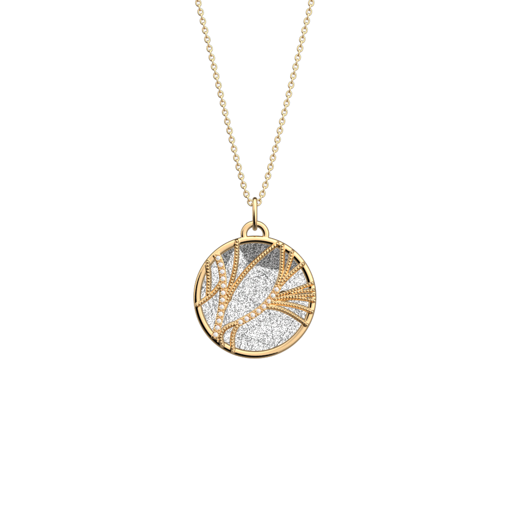Pink hotsell powder necklace