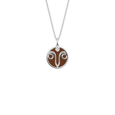 Aries necklace, Bronze / Terracotta reversible insert aries-necklace-bronze-terracotta-reversible-insert-pack_collier_zodiaque