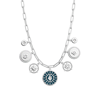 Collier Astrale Pampille, cuir réversible Écailles Bleutées / Bleu Georgettes collier-astrale-pampille-cuir-reversible-ecailles-bleutees-bleu-georgettes-pack_colliers