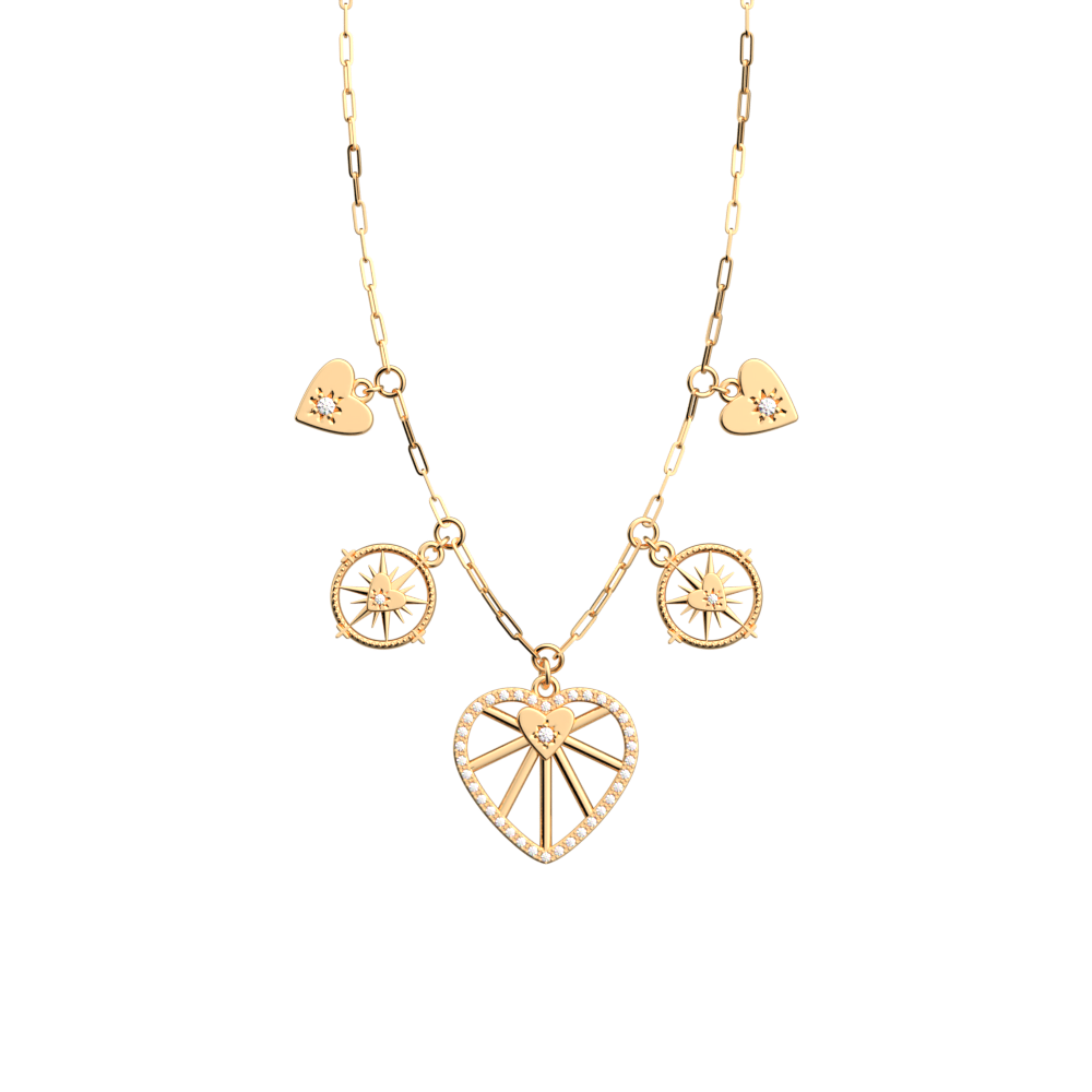 Collier Caur Céleste Pampille - Les Georgettes - Modalova