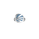 Bague Croisette, Finition argentée, Hibiscus / Mistral image number 2