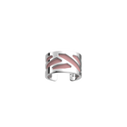 Ruban Ring, Silver finish, Light Pink / Light Grey image number 1