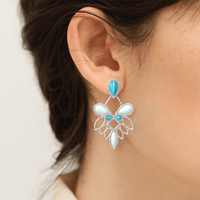 rosace-earrings-pendantes