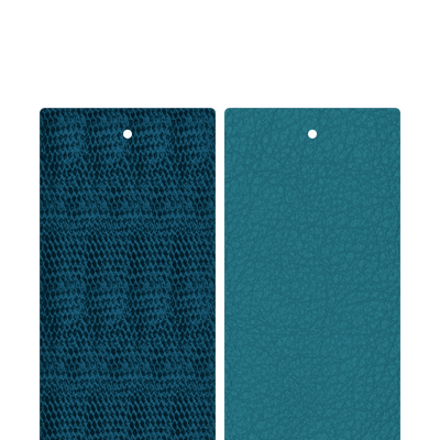 Cuir - Manchettes, Écailles Bleutées / Bleu Georgettes cuir-manchettes-ecailles-bleutees-bleu-georgettes-manchette