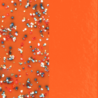 Fluid perspex insert - Rings, Orange Glitter / Soft Orange image