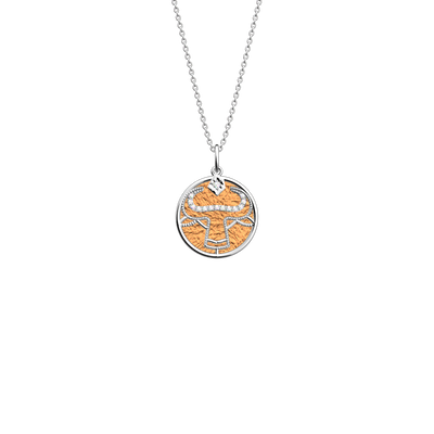 Taurus necklace, Copper / Mango reversible insert taurus-necklace-copper-mango-reversible-insert-pack_collier_zodiaque