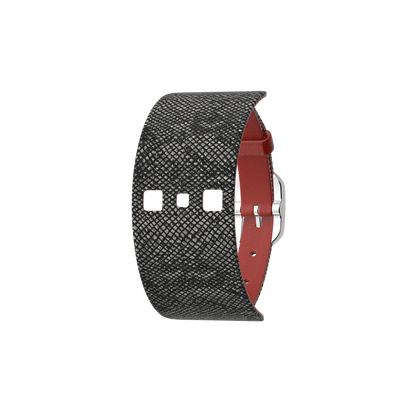 Brick / Reptile Single Wrap Leather strap,  Silver finish buckle brick-reptile-single-wrap-leather-strap-silver-finish-buckle-le_simple_tour