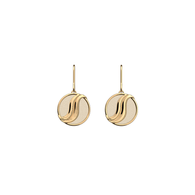 Boucles d'oreilles Drapé, cuirs réversibles Crème / Paillettes Dorées boucles-d-oreilles-drape-cuirs-reversibles-creme-paillettes-dorees-pack_bo_dormeuses