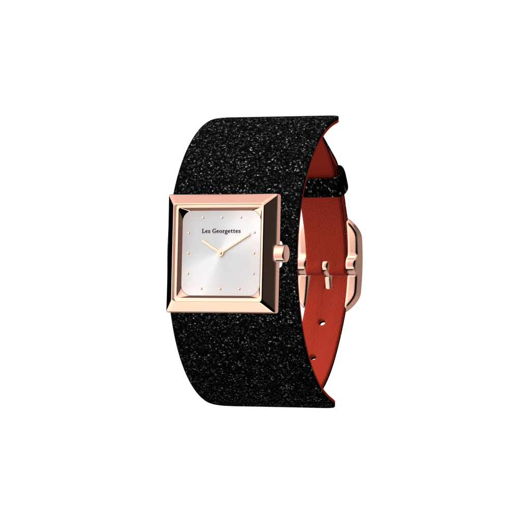 absolue-square-watch-case-black-glitter-red-leather-strap-rose-gold-finish-buckle-pack_bracelet_cuir_montre-1