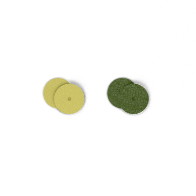 Reversible insert - Earrings, Iridescent Anise / Avocado reversible-insert-earrings-iridescent-anise-avocado-dormeuses