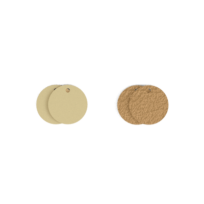 Leather insert - Earrings, Fine Sand / Caramel leather-insert-earrings-fine-sand-caramel-pendantes