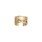 Lotus Perle Ring, Gold finish image number 1