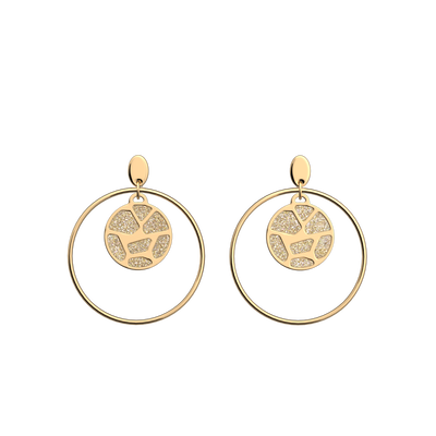Girafe earrings, Cream / Gold Glitter reversible inserts  girafe-earrings-cream-gold-glitter-reversible-inserts-pack_boucles_d_oreilles_essentielles_et_precieuses