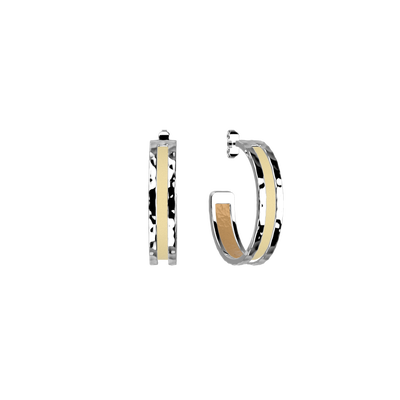Pure Martelée earrings, Caramel / Fine Sand reversible inserts pure-martelee-earrings-caramel-fine-sand-reversible-inserts-pack_bo_creoles