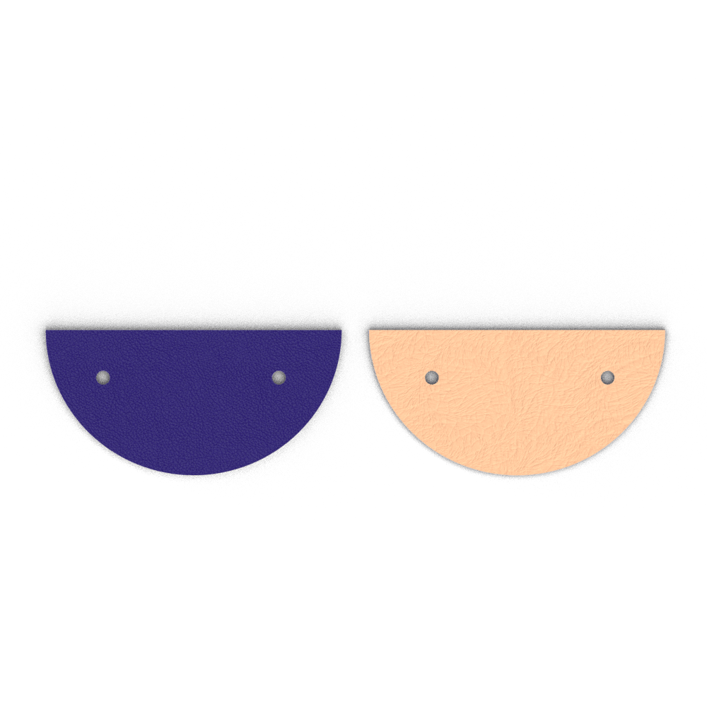 Cuir - Colliers, Bleu Outremer / Rose Sirène - Les Georgettes - Modalova