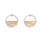 Liens Earrings, Rose gold finish, Gold Satin / Capucine  image