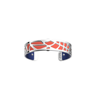 Fougères Bracelet, Silver finish, Coral / Metallic Navy Blue image number 2
