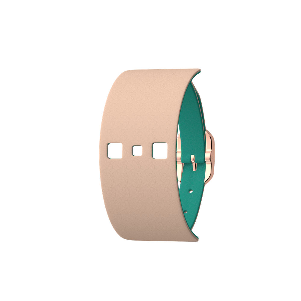 Bracelet Cuir / , boucle dorée rose - Les Georgettes - Modalova