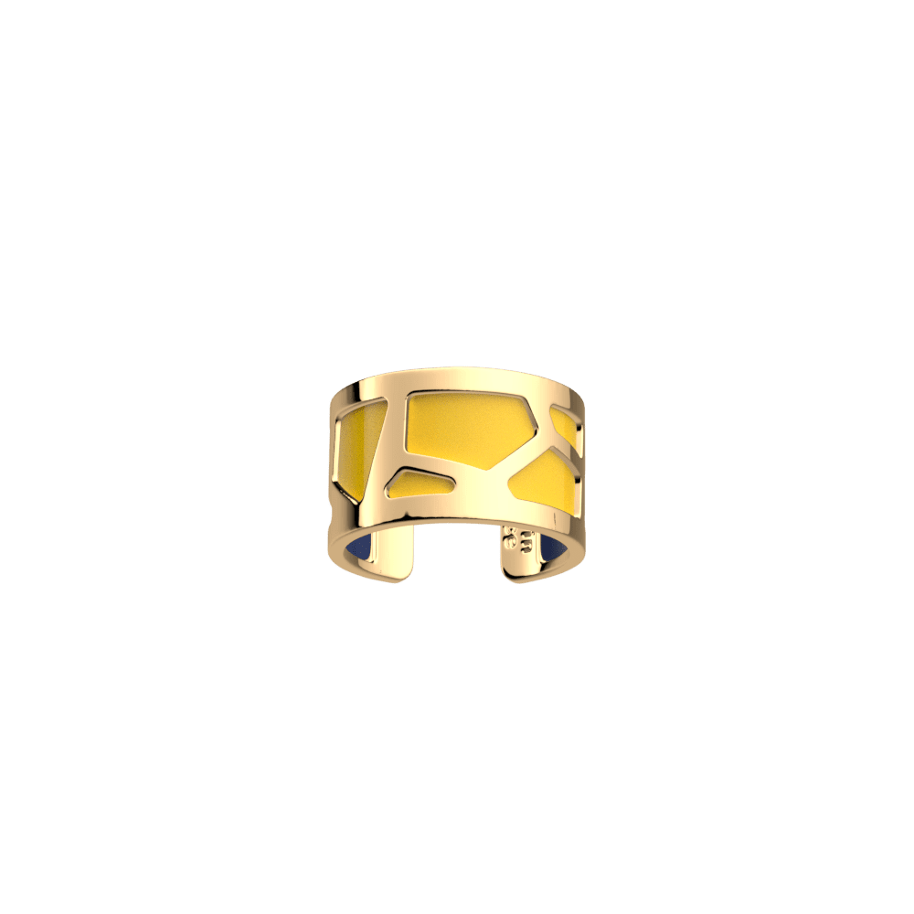 Girafe Ring, Gold finish, Sun / Navy blue image number 1