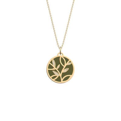 Collier Arbre de Vie, cuir réversible Eau Douce / Olive collier-arbre-de-vie-cuir-reversible-eau-douce-olive-pack_colliers