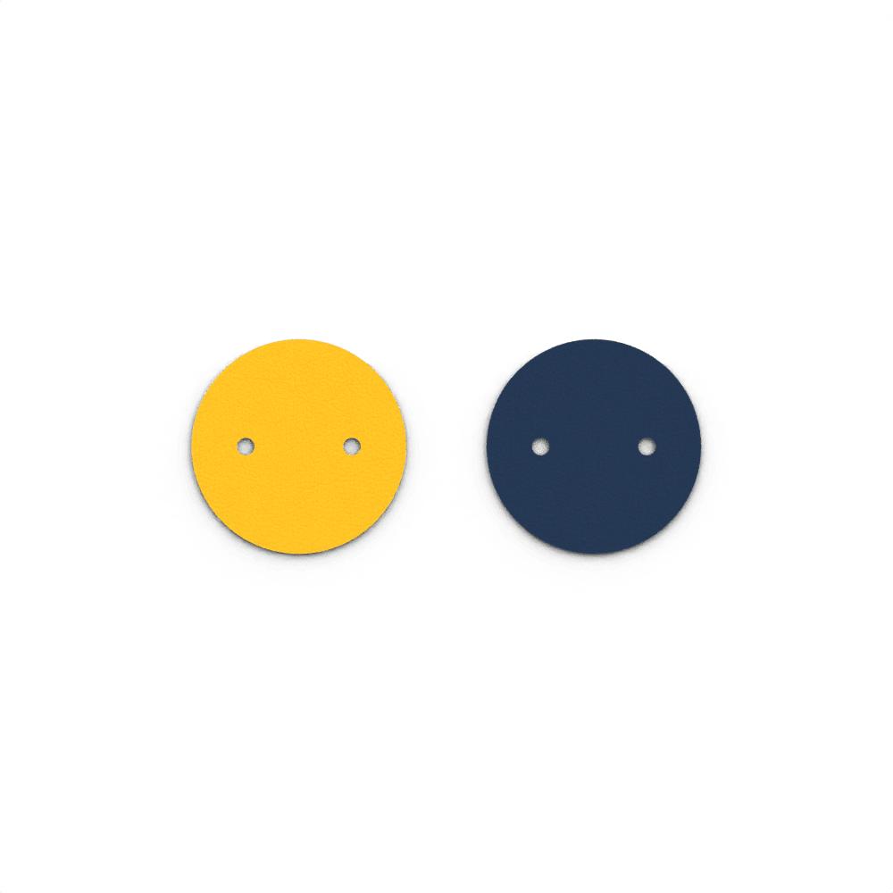 Collier Valse, cuir réversible Sun / Marine image number 4