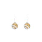 Boucles d'oreilles Nomade, cuir réversibles Gazelle / Prune image number 1