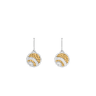 Boucles d'oreilles Nomade, cuir réversibles Gazelle / Prune image